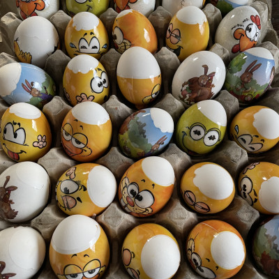 Eier färben mal anderst